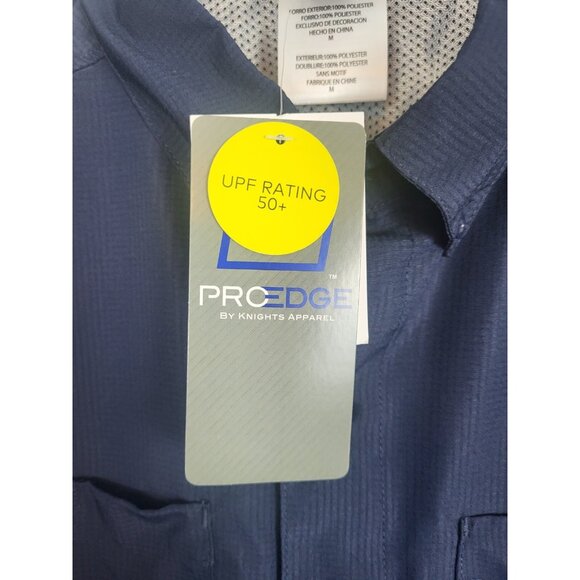 Illinois Fighting Illini Mens M button down Shirt College NWT Pockets Pro Edge - Picture 4 of 5